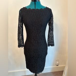 Black lace dress